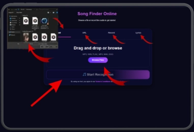 song finder-step 1 song finder-step 1